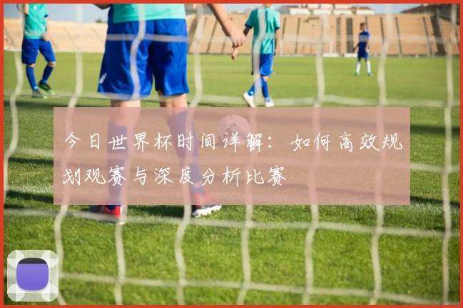 今日世界杯时间详解：如何高效规划观赛与深度分析比赛